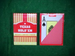 Карты Texas Holdem 100% пластик