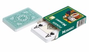 Карты для покера "Modiano Poker" 100% пластик, Италия, зеленая