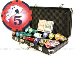 Набор для покера Royal Flush black 300 фишек