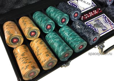 Набор для покера EPT 500 фишек, керамика Номиналы 5, 25, 100, 500 и 1000
Сумма номиналов = 163000